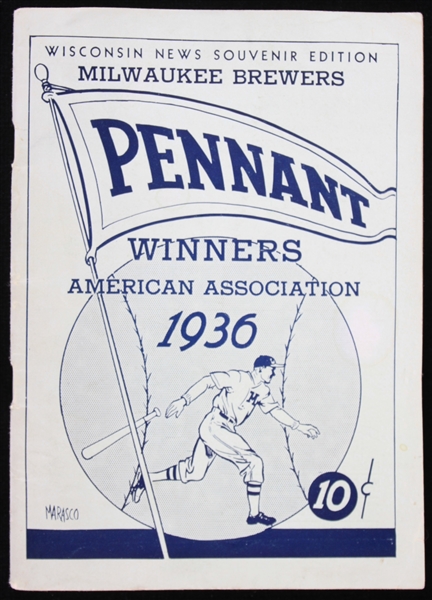 1936 Milwaukee Brewers Yearbook By Wisconsin News