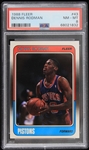 1988 Dennis Rodman Detroit Pistons Fleer Trading Card #43 (PSA Slabbed)
