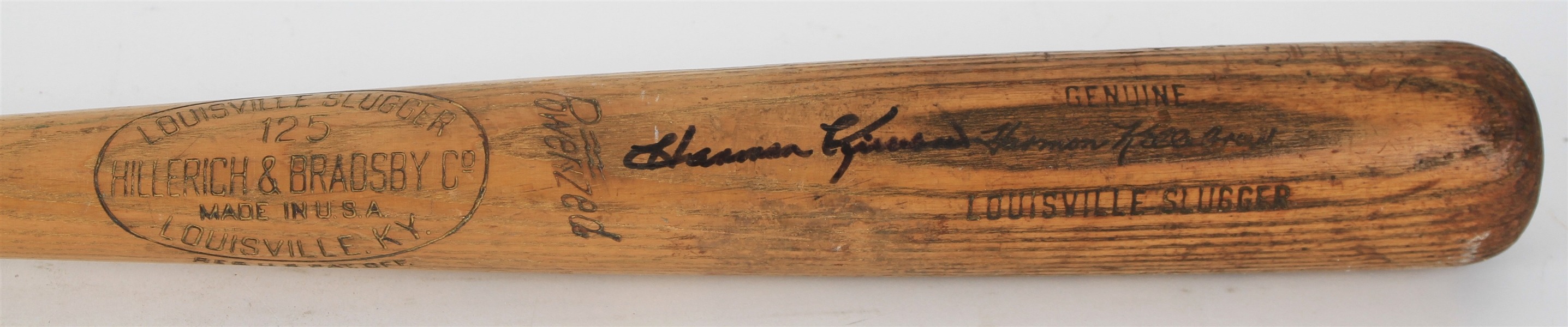 1958 Harmon Killebrew Washington Senators Signed H&B Louisville Slugger Professional Model Bat (MEARS LOA/JSA/PSA)