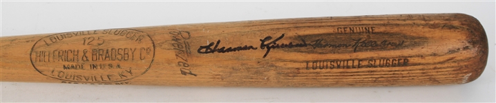 1958 Harmon Killebrew Washington Senators Signed H&B Louisville Slugger Professional Model Bat (MEARS LOA/JSA/PSA)