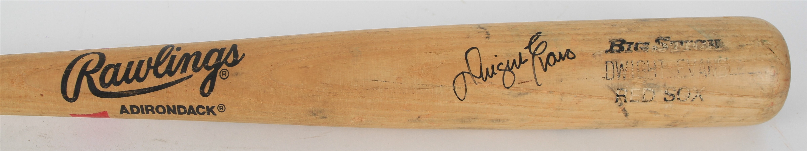 1990 Dwight Evans Boston Red Sox Signed Rawlings Adirondack Professional Model Game Used Bat (MEARS LOA/JSA)