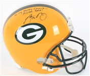2011 Aaron Rodgers Green Bay Packers Signed Full Size Display Helmet (JSA & PSA/DNA)