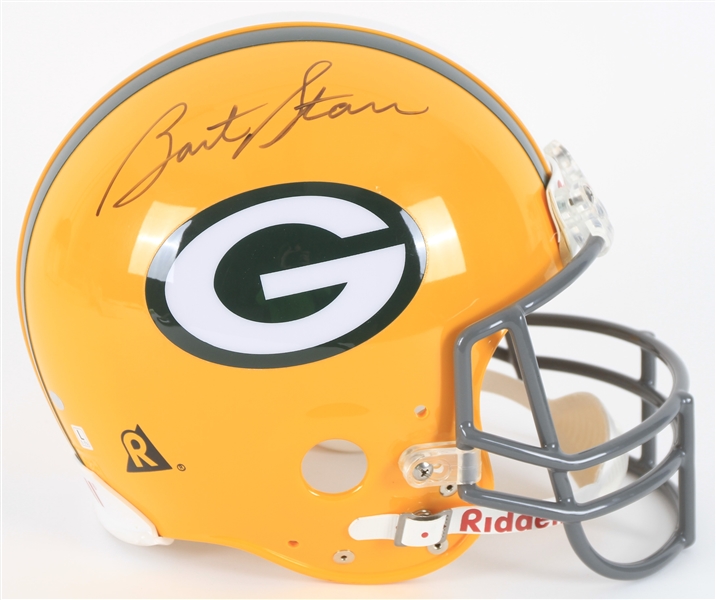 2000s Bart Starr Paul Hornung Green Bay Packers Signed Full Size Helmet (JSA)