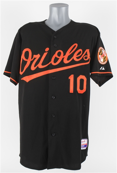 2015 (July 10) Adam Jones Baltimore Orioles Signed Game Worn Alternate Jersey (MEARS A10/JSA/MLB Hologram) Homered in Game