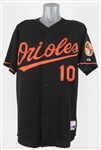 2015 (July 10) Adam Jones Baltimore Orioles Signed Game Worn Alternate Jersey (MEARS A10/JSA/MLB Hologram) Homered in Game