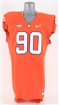 2015 Shaq Lawson Clemson Tigers Game Worn Home Jersey (MEARS LOA/Fanatics)