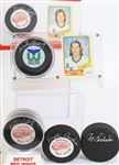 1980's-90's Signed Hockey Puck Collection - Lot of 23 w/ & More (JSA)