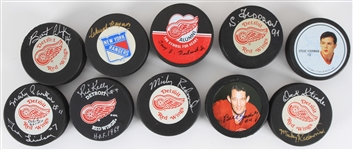 1980's-90's Signed Hockey Puck Collection - Lot of 23 w/ & More (JSA)