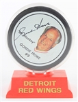 1991 Gordie Howe Detroit Red Wings Signed Mr. Hockey Hockey Puck (JSA) 