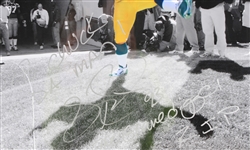 2000's Gilbert Brown Green Bay Packers Signed Custom Painted Gravedigger Shovel & 20 x 24 Framed Photo - Lot of 2 (JSA)