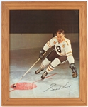 1966-67 Gordie Howe Detroit Red Wings 19" x 23" Framed General Mills Store Display