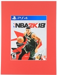2018 Giannis Antetokounmpo Milwaukee Bucks Signed 18" x 24" Matted NBA 2K18 Cover Blow Up (*JSA*)