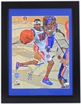 2008 Allen Iverson Denver Nuggets Signed 21" x 28" Framed All Star Game Photo (*JSA*)