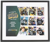 2015 Green Bay Packers Multi Signed 21" x 25" Frasmed Tailgate Tour Poster w/ Jerry Kramer, Dave Robinson, Gilbert Brown & More (JSA)