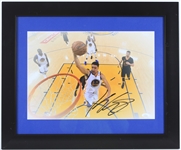 2010s Klay Thompson Golden State Warriors Signed 19" x 23" Framed Photo (*JSA*)