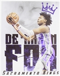 2020s DeAaron Fox Sacramento Kings Signed 16" x 20" Photo (*JSA*)