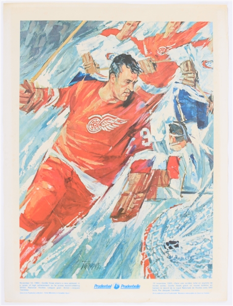 1950s-2000s Gordie Howe Detroit Red Wings Lot of 60+  Pennants, Steins, Glassware, Pucks, Lamp, Photos and More