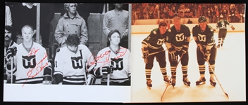 1950's-2000's Gordie Howe Detroit Red Wings Lot of 60+  Pennants, Steins, Glassware, Pucks, Lamp, Photos and More