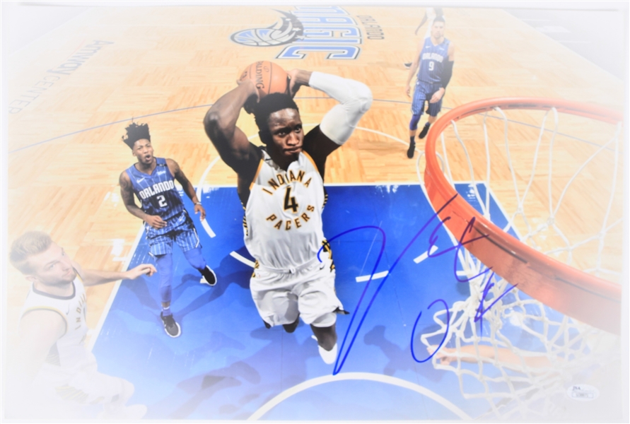 2017-19 Victor Oladipo Indiana Packers Signed 12" x 18" Photo (*JSA*)
