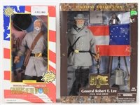 1996-98 Robert E. Lee Civil War General MIB Action Figures - Lot of 2 w/ GI Joe Timeless Collection & Soldiers of the World