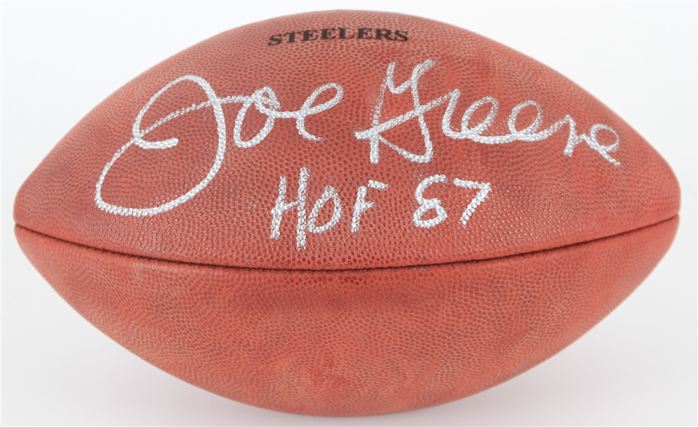 2010s Joe Greene Pittsburgh Steelers Signed ONFL Goodell Football (JSA)