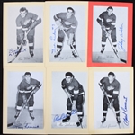1950's-1960's Detroit Red Wings Autographed 3x5 and 5x7 Photos Featuring Marcel Bonin Metro Prystai Johnny Wilson Gordie Howe and More (Lot of 16) (JSA)