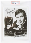 1966-1968 Adam West Batman Autographed 8x10 Black and White Photo (PSA Slabbed)