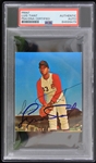 1964-1969 Luis Tiant Cleveland Indians Autographed Kahns Advertising Print (PSA Slabbed)