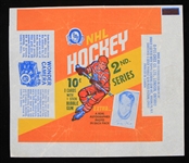 1970-71 O-Pee-Chee Hockey Trading Cards Series 2 Wrapper 