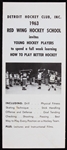 1963 Detroit Hockey Club Young Hockey Players Camp Flyer