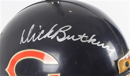 1970's Dick Butkus Gary Fencik Chicago Bears Signed Full Size Football Helmet Lamp (JSA)