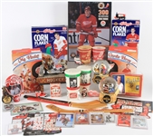 1980s-2000s Detroit Red Wings Souvenir Cups, Pinbacks, Mini Hockey Sticks and more (Lot of 50+)