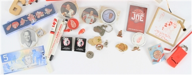 1980s-2000s Detroit Red Wings Souvenir Cups, Pinbacks, Mini Hockey Sticks and more (Lot of 50+)