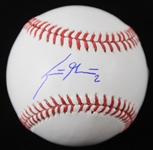 2013-16 Scooter Gennett Milwaukee Brewers Signed OML Selig Baseball (JSA)