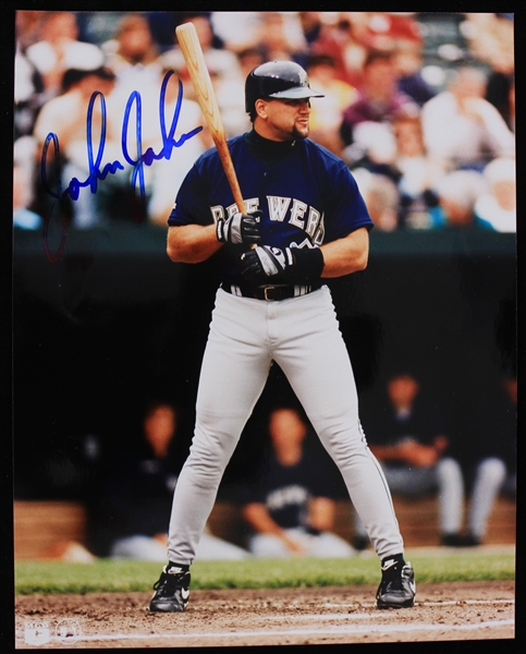 1994-98 John Jaha Milwaukee Brewers Signed 8" x 10" Photo (JSA)