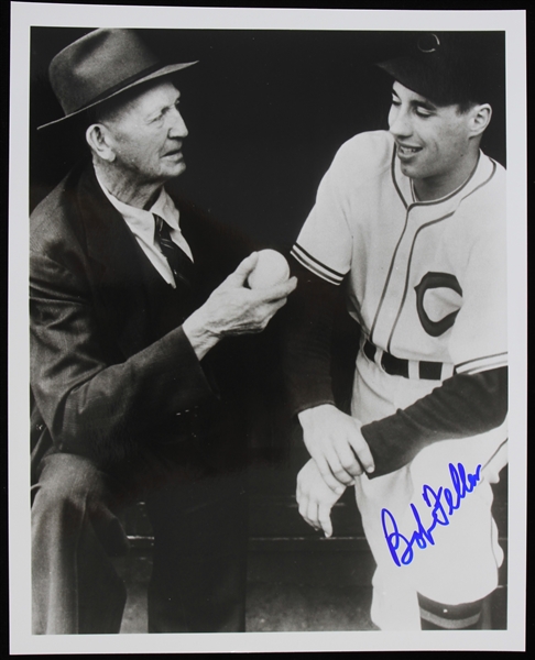 2000s Bob Feller Cleveland Indians Signed 8" x 10" Photo (JSA)