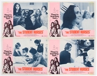 1970 The Student Nurses 11" x 14" Lobby Cards - Lot of 4
