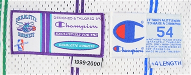1999-2000 Derrick Coleman Charlotte Hornets Game Worn Home Jersey (MEARS A5)