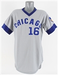 1975 Rob Sperring Chicago Cubs Game Worn Road Jersey (MEARS LOA)
