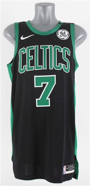 2018 Jaylen Brown Boston Celtics Game Worn Statement Jersey (MEARS A5)