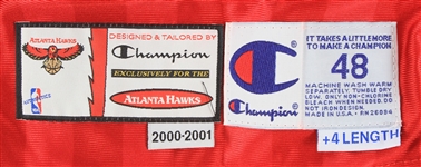 2000-01 Jason Terry Atlanta Hawks Game Worn Road Jersey (MEARS A5)