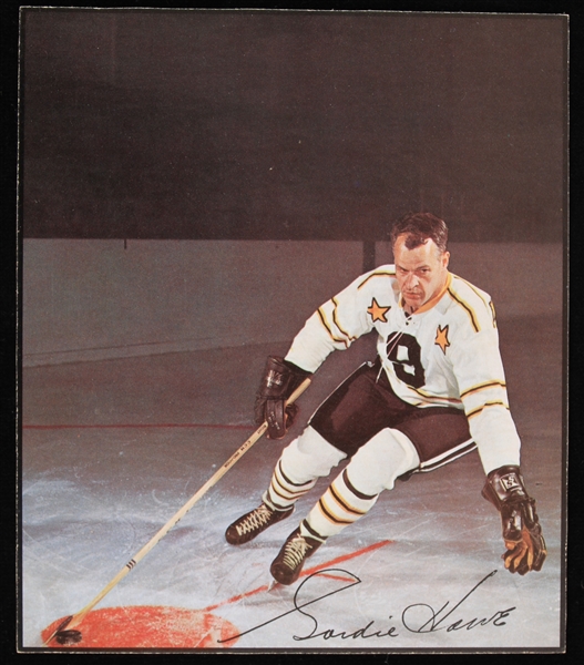 1966-67 Gordie Howe Detroit Red Wings 6" x 7" General Mills Premium Photo