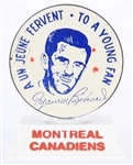 1955 Maurice Richard Montreal Canadiens 500th Career Goal "To A Young Fan" Commemorative Hockey Puck