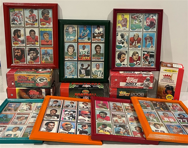 1970s-1990s Football Trading Cards, Framed Trading Cards, Green Bay Packers Photos and more (Lot of 2,500+)