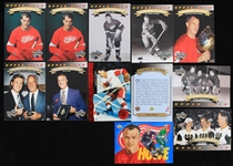 1960's-2000's Detroit Red Wings Hockey Trading Card Collection - Lot of 35 w/ Gordie Howe & More