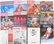 1950's-90's Hockey Publication Collection - Lot of 19 w/ Magazines, French Language, Program & More