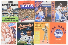 1980s-90s Detroit Tigers Publication Collection - Lot of 8 w/ 1984 World Series Programs, Tiger Stadium Game Programs & More 