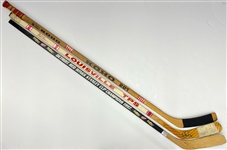1980s-90s Detroit Red Wings Hockey Stick Collection - Lot of 3 w/ Sergei Fedorov Signed Game Used, Reed Larson Signed Game Used & More  (MEARS LOA/JSA)