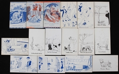 1940s Military, Pinup Girls, and Comic Entertainment Cards (Lot of 16)