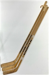1970s Hockey Stick Collection - Lot of 3 w/ Cliff Koroll Chicago Blackhawks Game Used & More (MEARS LOA)